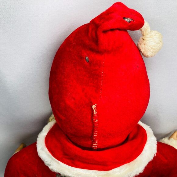 1950s Rushton Company Star Creation Stuffed Coca-Cola Santa Claus - Picture 8 of 15